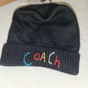 Coach Black beanie